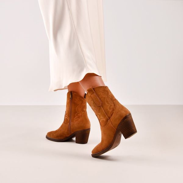 BOTIN COWBOY 2575-04R SUEDE CAMEL