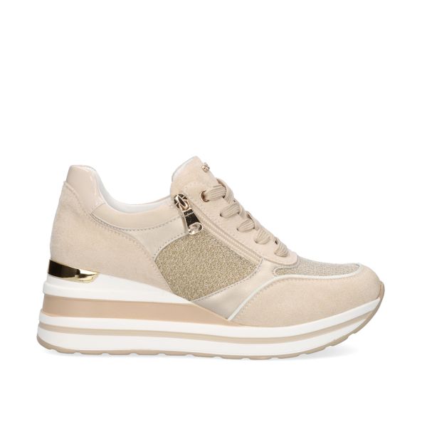 SNEAKER PLATAFORMA 392-31EX40 BEIGE