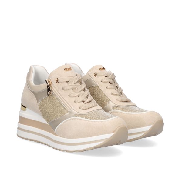 SNEAKER PLATAFORMA 392-31EX40 BEIGE